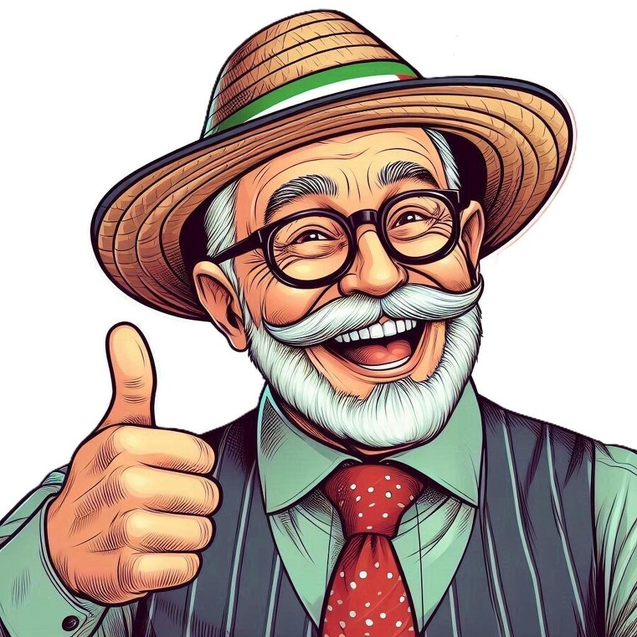 Mann mit Daumen hoch