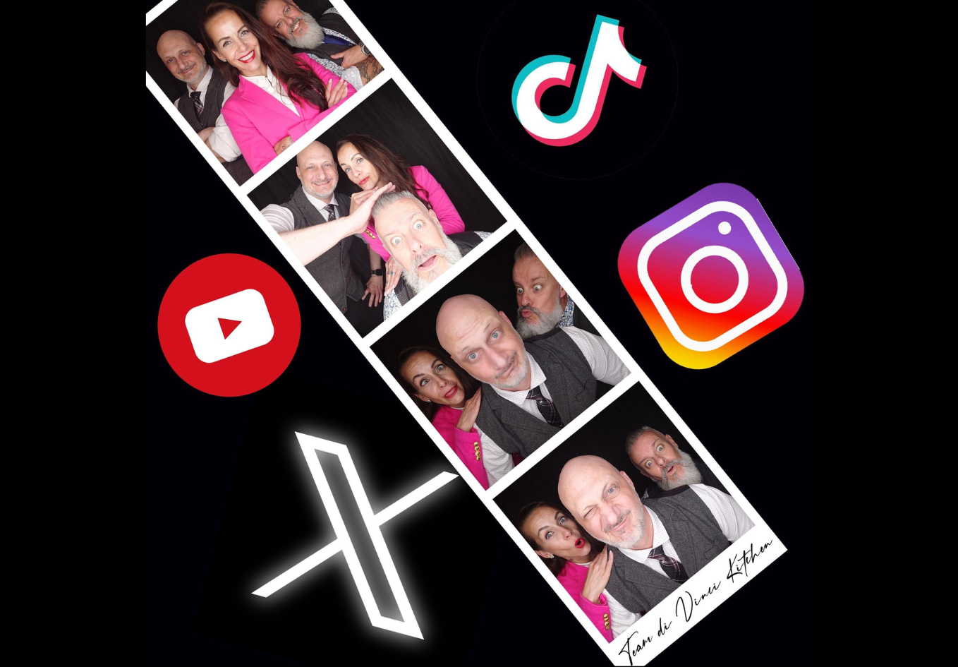 Fotoausschnitt Michael Zahn, Melanie Heisig, Vincenzo Giacu