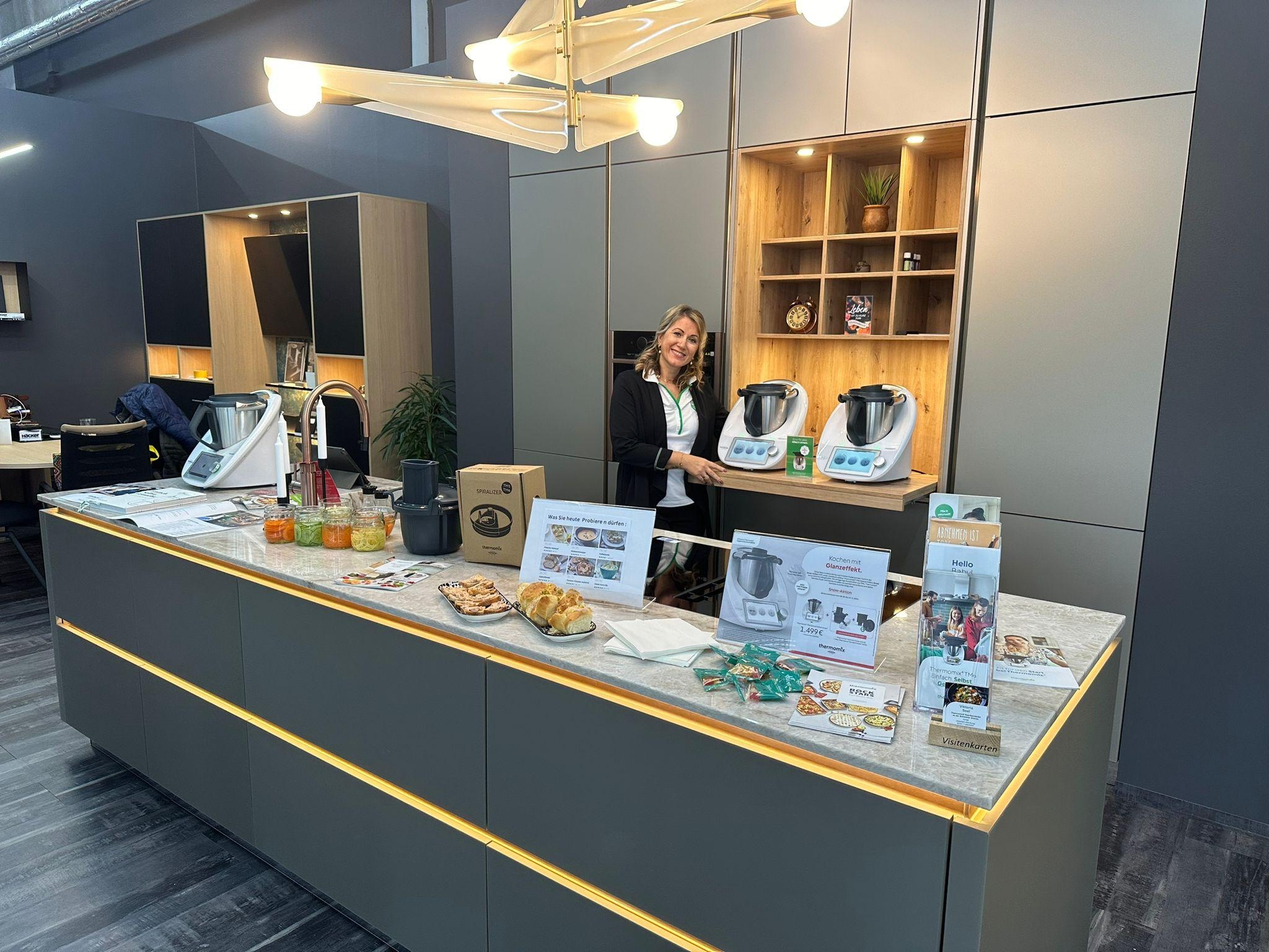 Grifflose Küche mit Thermomix Ausstellung