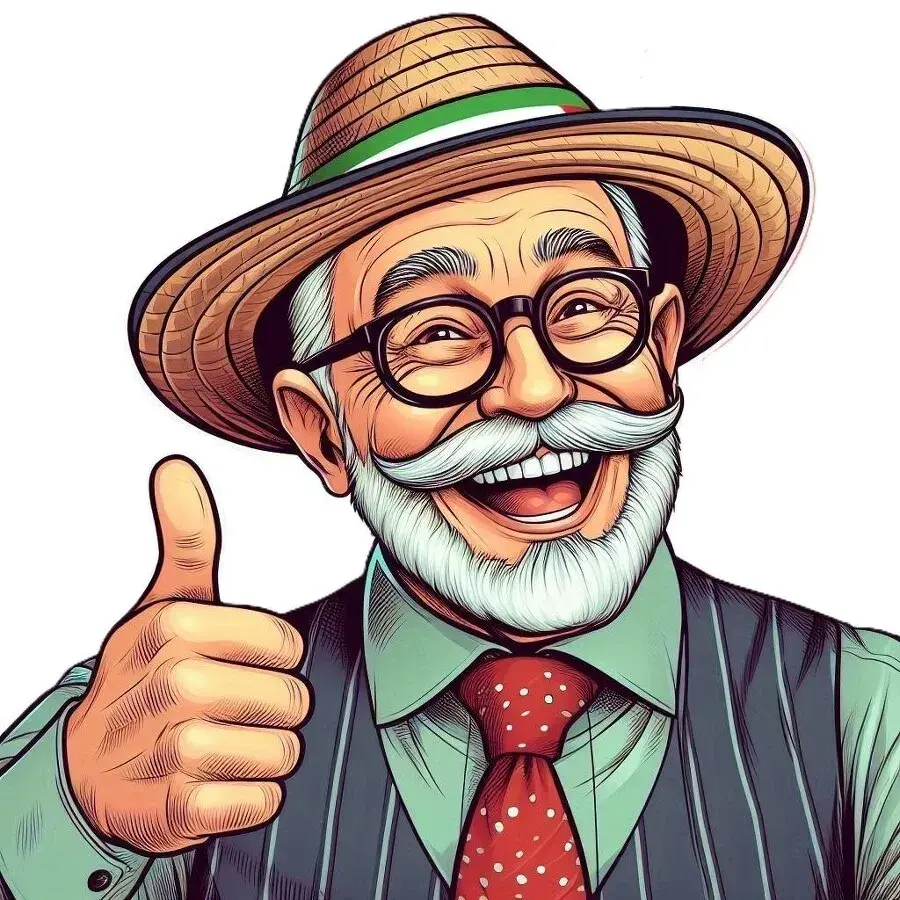 Mann mit Daumen hoch